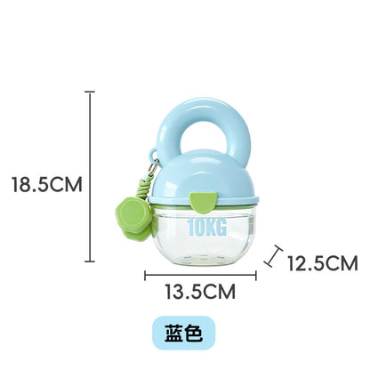 Portable Pet Water Bottle with Shoulder Strap, 450 mL, 2 Colors, By GAVPEPY image 9 - DPbottle7-Blue-450ML.jpg
