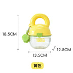 GAVPEPY Plastic Portable Pet Water Bottle with Shoulder Strap, 450 mL for Portable Drinking Water During Walks and Travel, Size 18.5 x 13.5 x 12.5cm, Colors Yellow and Blue, for Road Trips, Hiking, Parks and Everyday Outdoor Outings