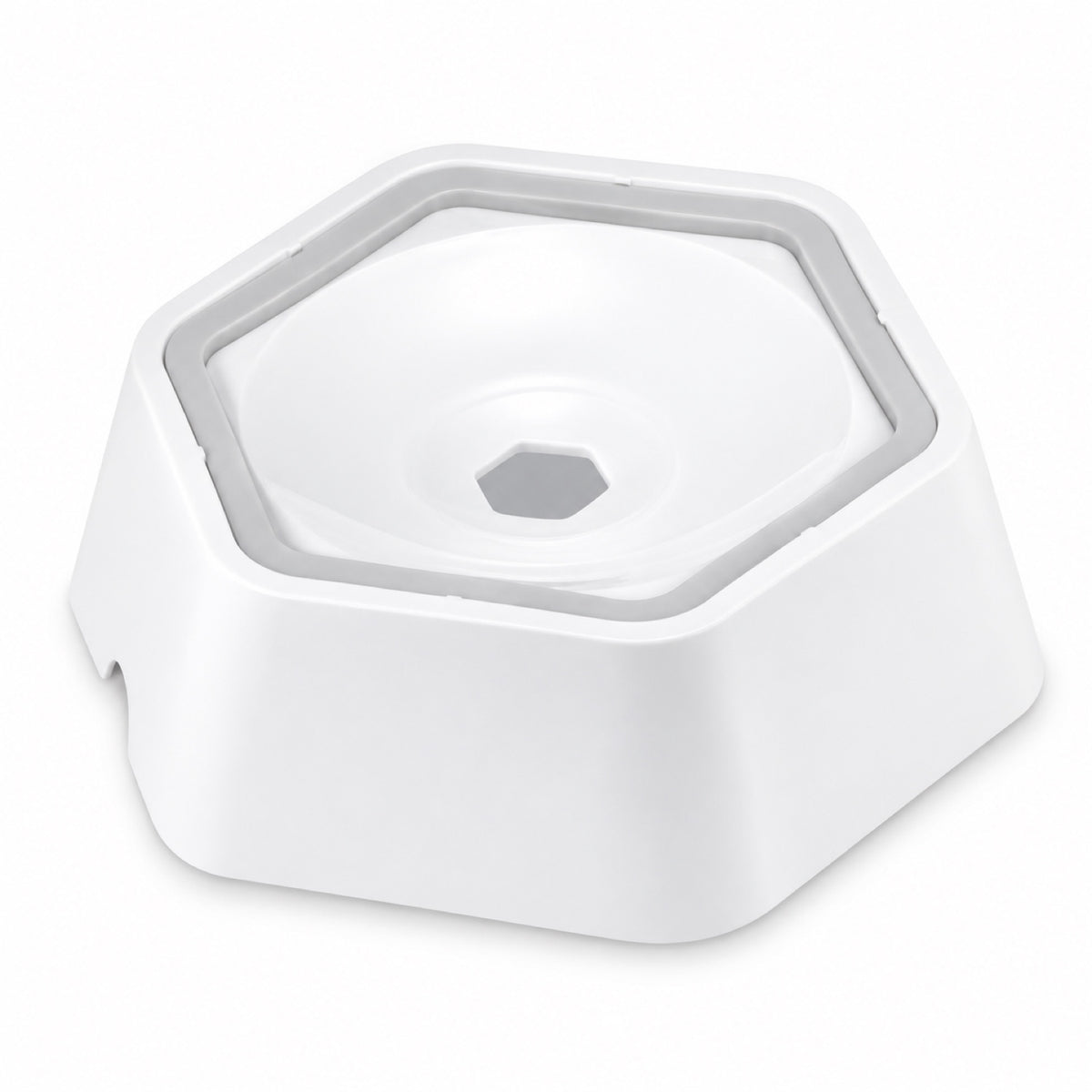 Floating Splash-Control Pet Water Bowl, 4 Colors, By GAVPEPY image 9 - DPbowl40-White.jpg