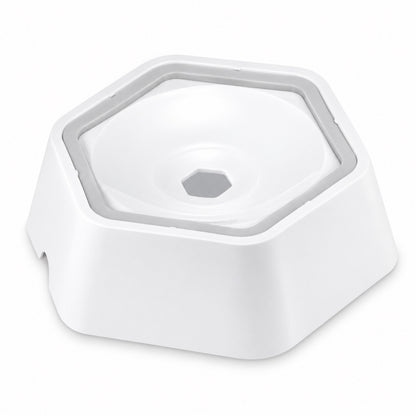 Floating Splash-Control Pet Water Bowl, 4 Colors, By GAVPEPY image 9 - DPbowl40-White.jpg
