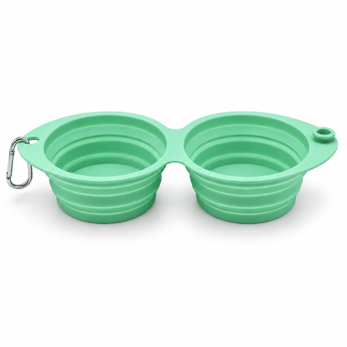 Foldable Dual-Use Silicone Pet Bowl, 7 Colors, By GAVPEPY image 13 - DPbowl41-Green.jpg