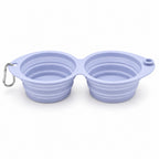 GAVPEPY Foldable Dual-Use Silicone Pet Bowl for Everyday Feeding, Water Service and Organized Pet Care, Size 5.91 x 5.12 x 0.98 in, 7 Color Options, for Home Kitchens, Feeding Stations and Travel Setups, Foldable Design Supports Compact Storage