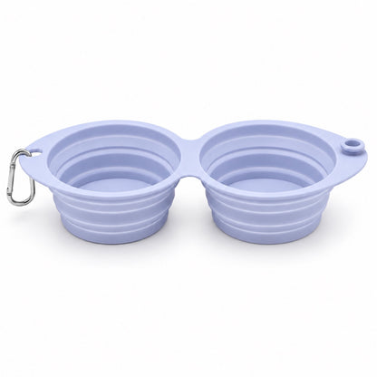 Foldable Dual-Use Silicone Pet Bowl, 7 Colors, By GAVPEPY image 8 - DPbowl41-LightBlue.jpg