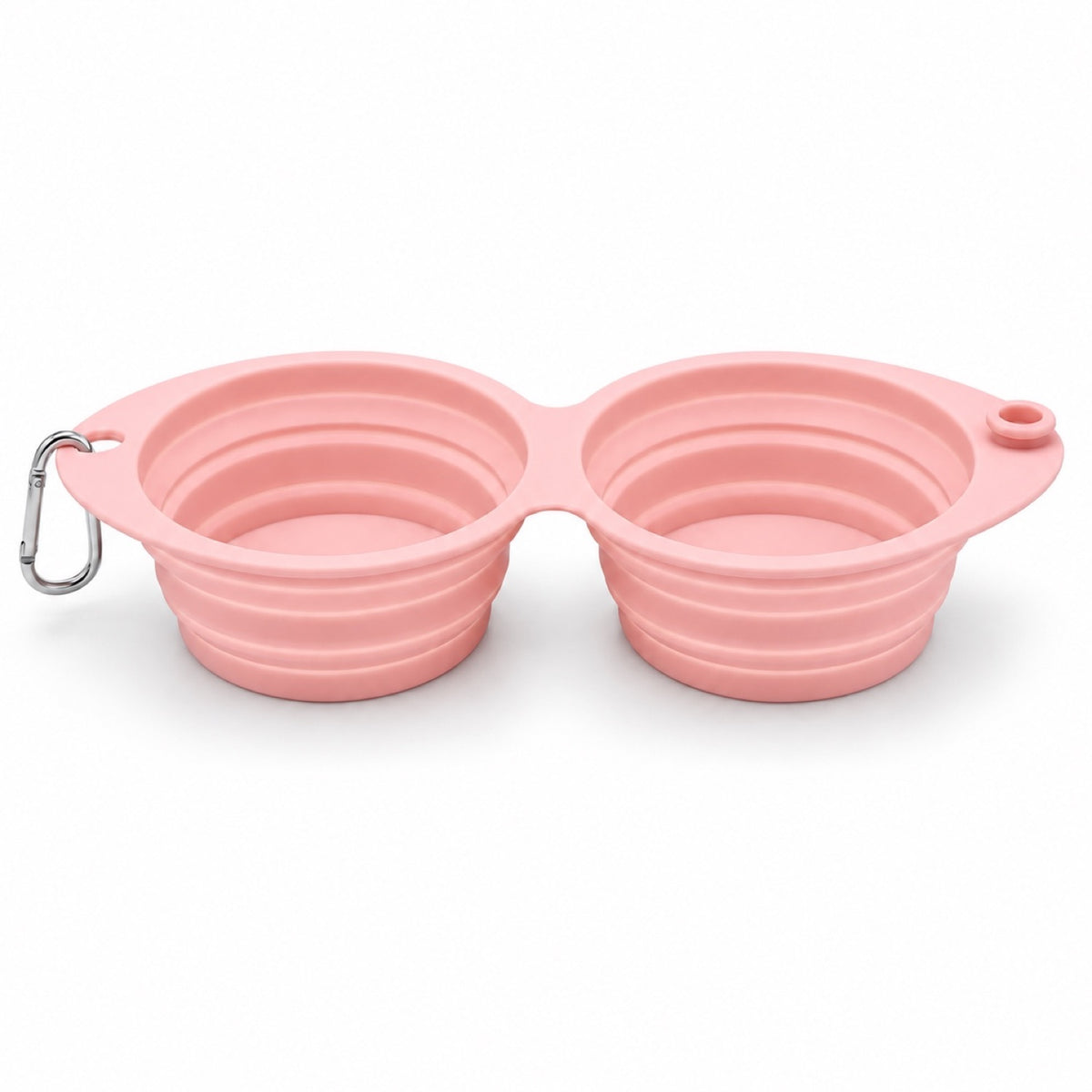 Foldable Dual-Use Silicone Pet Bowl, 7 Colors, By GAVPEPY image 11 - DPbowl41-Pink.jpg