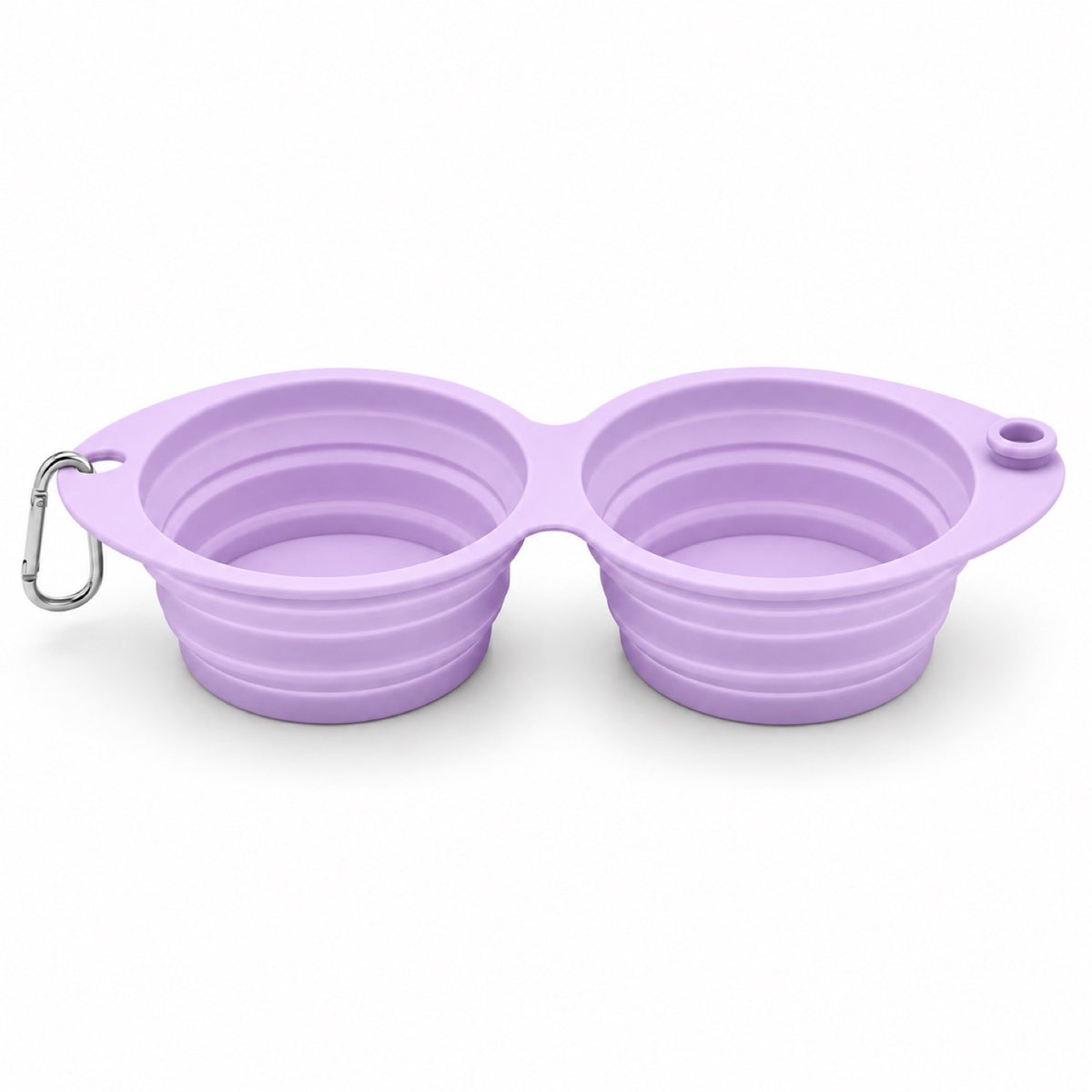 Foldable Dual-Use Silicone Pet Bowl, 7 Colors, By GAVPEPY image 12 - DPbowl41-Purple.jpg