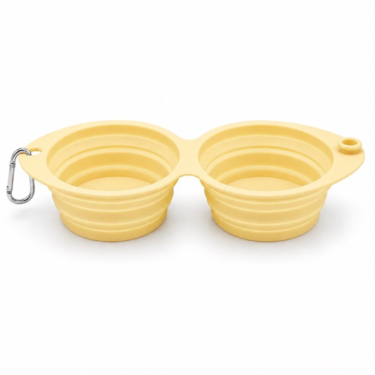 Foldable Dual-Use Silicone Pet Bowl, 7 Colors, By GAVPEPY image 14 - DPbowl41-Yellow.jpg