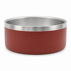 GAVPEPY Stainless Steel Pet Feeding Bowl, 14, 18 or 22 cm diameter, Red, Black, Blue, Green or White, for Everyday Dog and Cat Meals or Water at Home, wide rim and colored outer finish; a practical feeding setup for daily pet-care routines