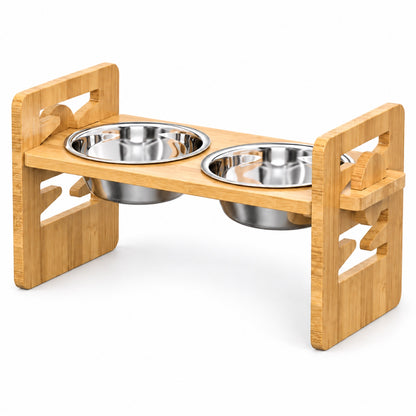 Flat-Bottom Bamboo Double Pet Bowl Stand, By GAVPEPY image 8 - DPbowl7-FlatBottom.jpg