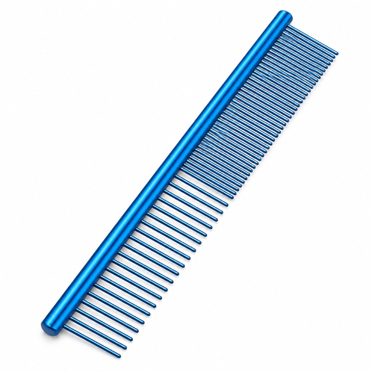 115 mm Dual-Density Metal Pet Face Comb, 4 Colors, By GAVPEPY image 8 - DPbrush1-Blue-Bagged.jpg