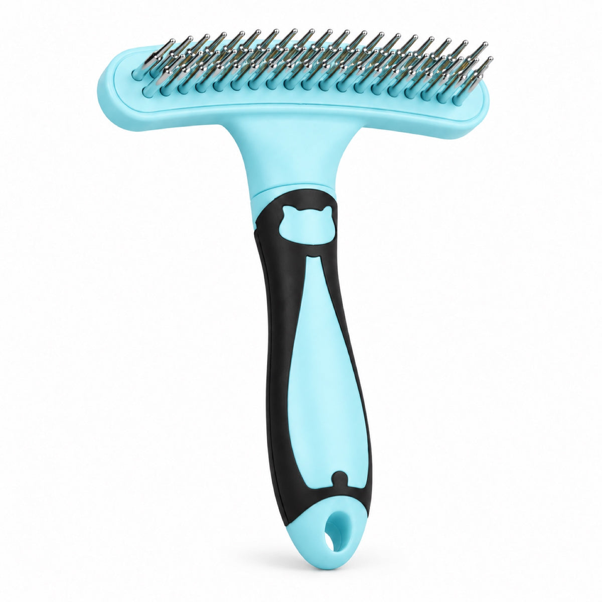 Double-Row Pet Grooming Rake, 5 Colors, By GAVPEPY image 9 - DPbrush13-Blue.jpg