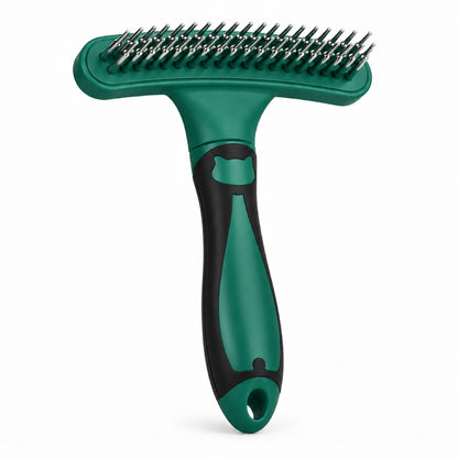 Double-Row Pet Grooming Rake, 5 Colors, By GAVPEPY image 10 - DPbrush13-Green.jpg
