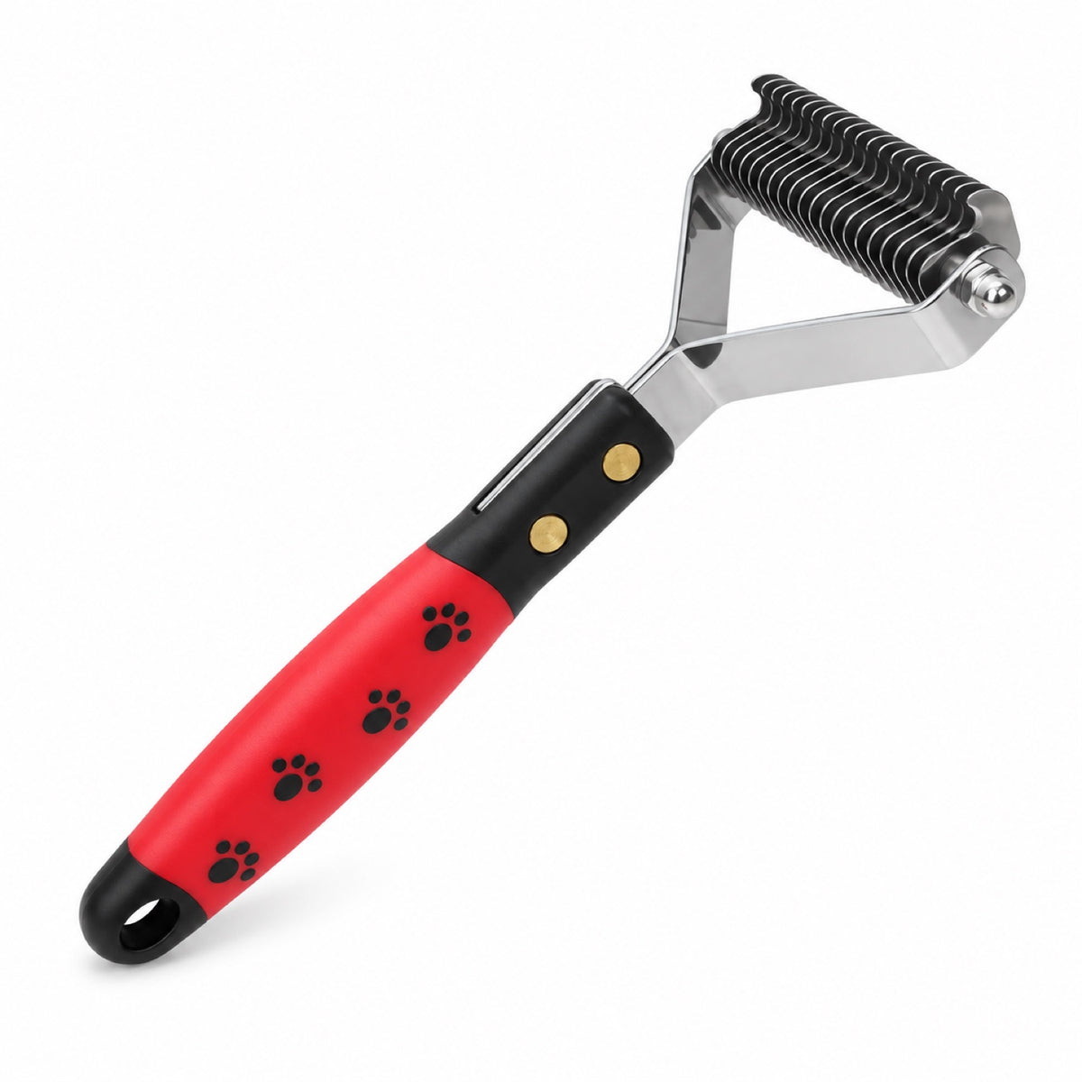 Pet Dematting Comb Collection, 4 Styles, By GAVPEPY image 8 - DPbrush17-Red-V2.jpg