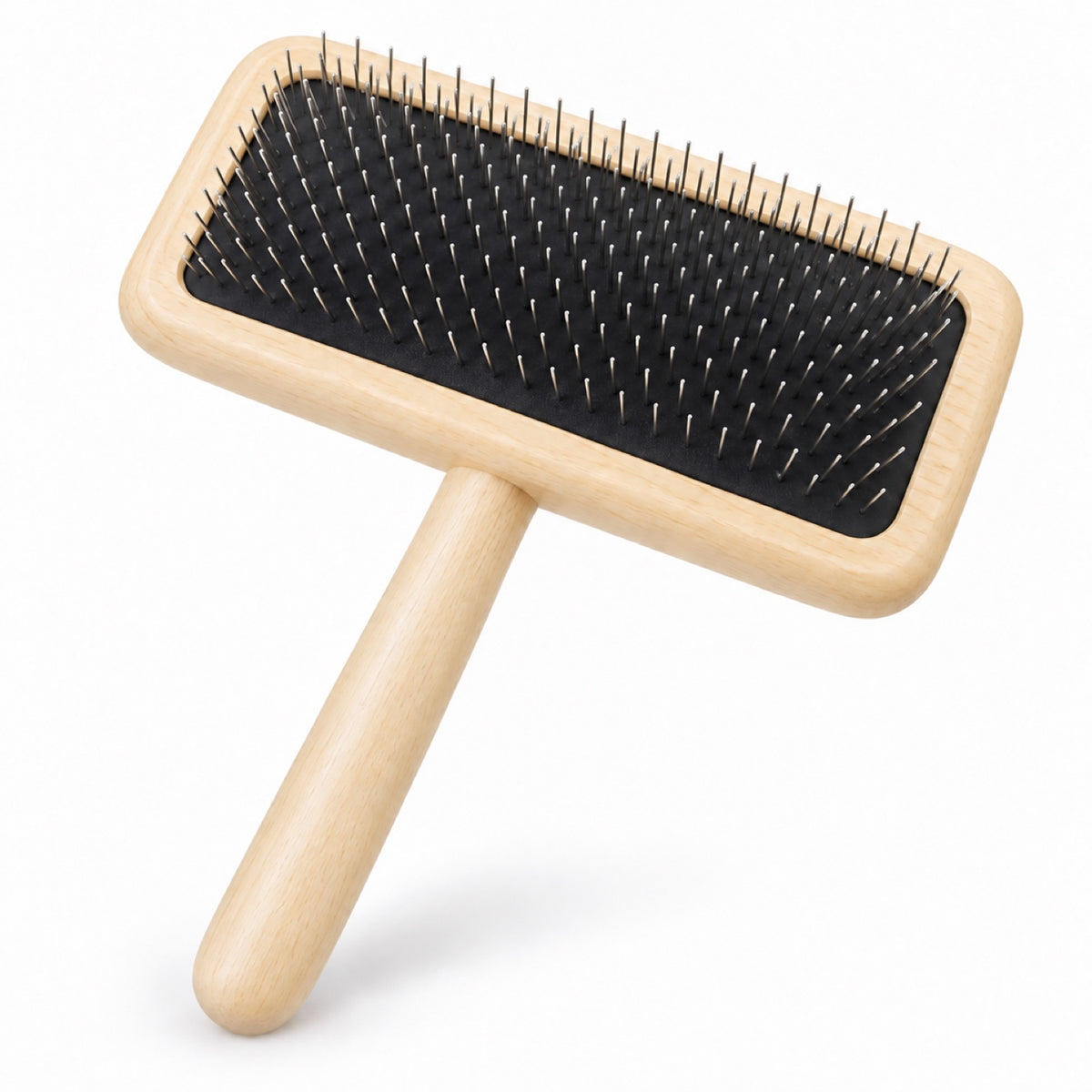 Beechwood Cushion Pet Slicker Brush, 2 Sizes, By GAVPEPY image 8 - DPbrush18-L-V3.jpg