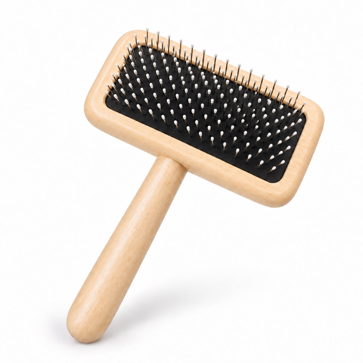 Beechwood Cushion Pet Slicker Brush, 2 Sizes, By GAVPEPY image 10 - DPbrush18-M-V4.jpg