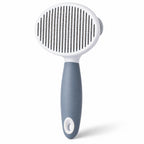 GAVPEPY Plastic Pet Grooming Pin Brush, 2 Colors and 2 Pin Types for Coat Brushing, Loose-Hair Removal and Routine Grooming, Colors Teal and White, for At-Home Grooming for Dogs and Cats, Practical Construction Supports Everyday Pet Care