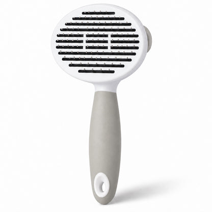 Pet Grooming Pin Brush, 2 Colors and 2 Pin Types, By GAVPEPY image 10 - DPbrush19-White-LongHair-CoarsePin.jpg