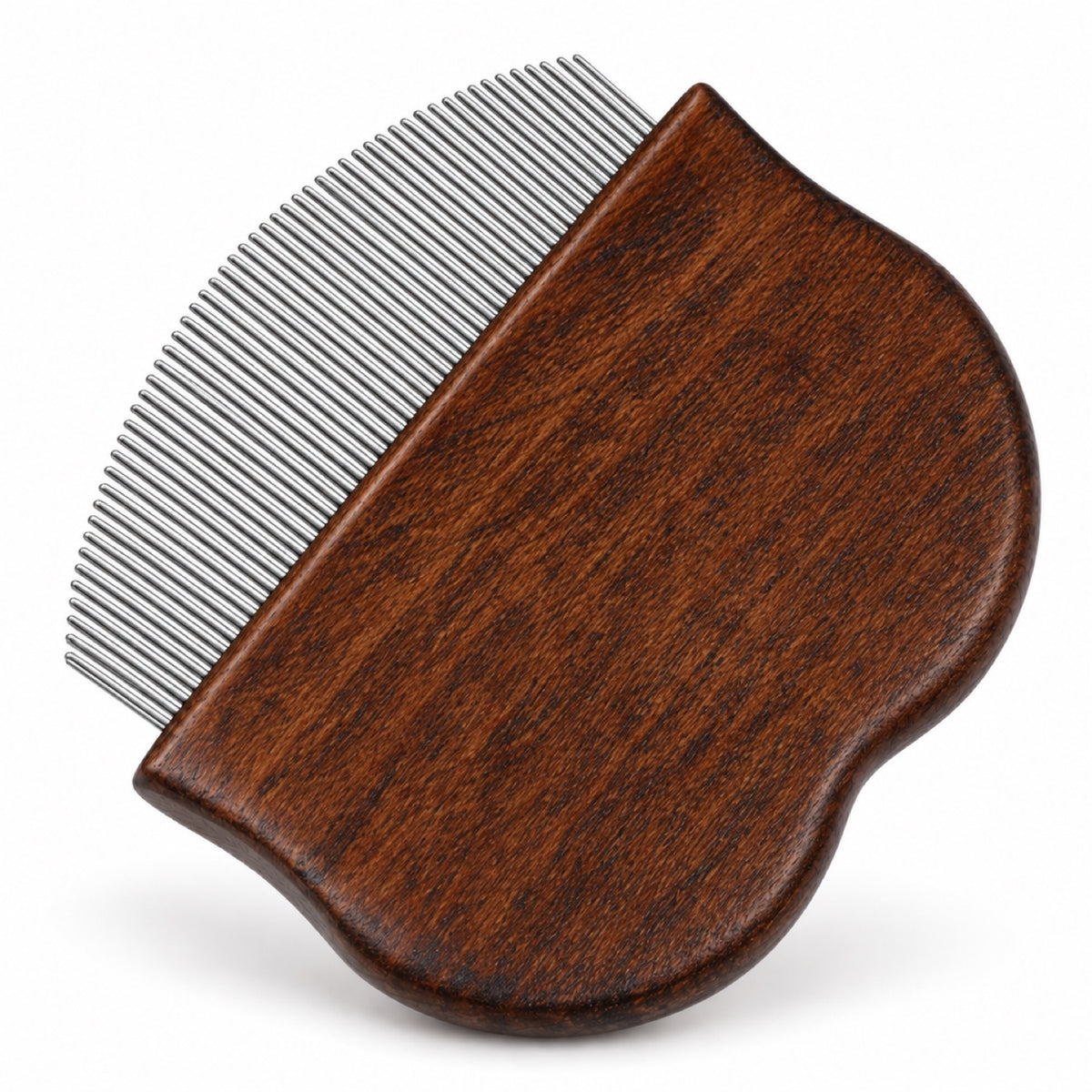 60-Tooth Wooden Pet Flea Comb, 2 Designs and 3 Finishes, By GAVPEPY image 9 - DPbrush22-Variant2.jpg