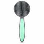 GAVPEPY Stainless Steel Pet Slicker Brush for Coat Brushing, Loose-Hair Removal and Routine Grooming, Size 19.3 x 7.7 x 4.9cm, Colors Green, Pink, and Gray, for At-Home Grooming for Dogs and Cats, Smooth Stainless Steel Supports Routine Cleaning