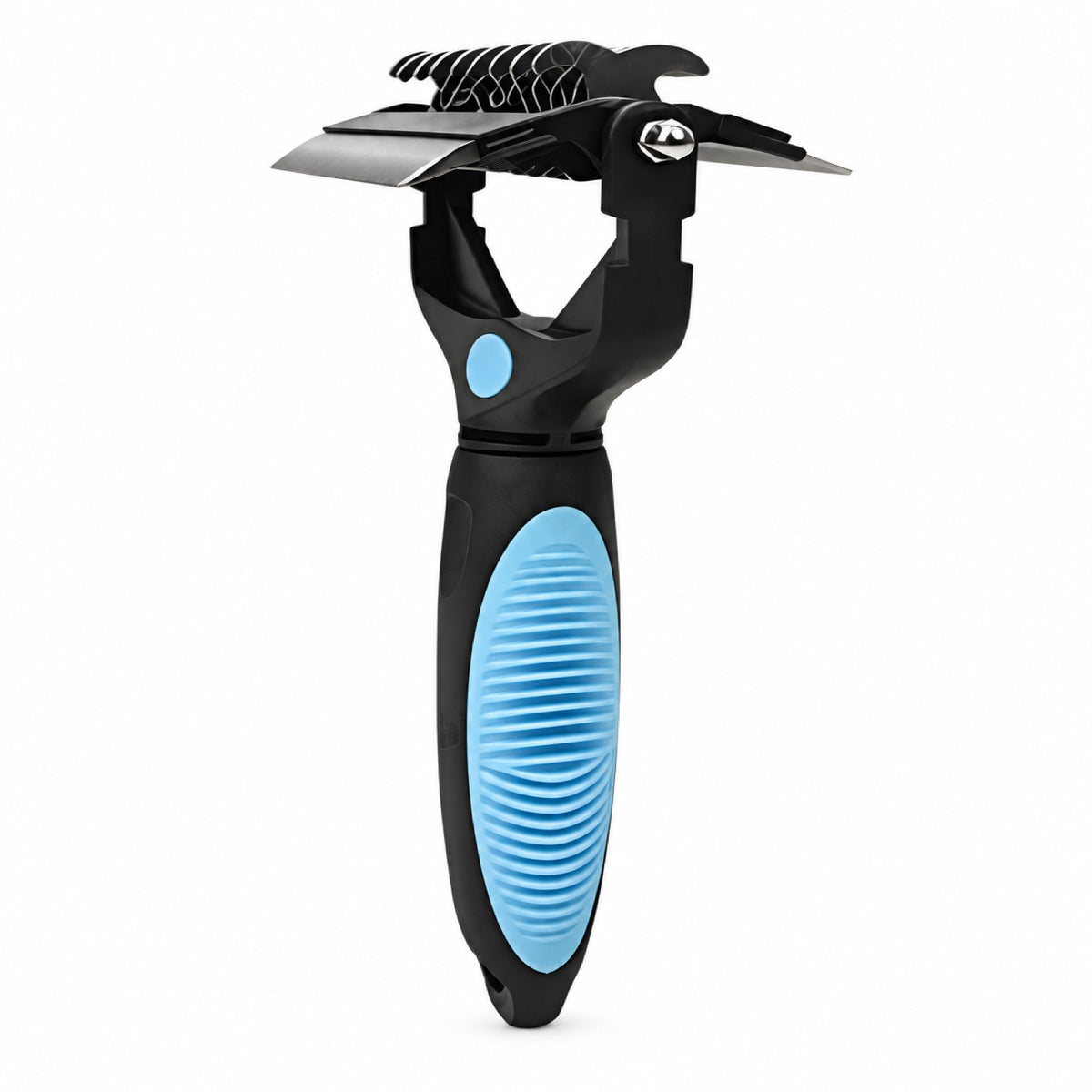 3-in-1 Pet Grooming Comb, Medium, 3 Colors, By GAVPEPY image 8 - DPbrush26-Blue-MEDIUM.jpg