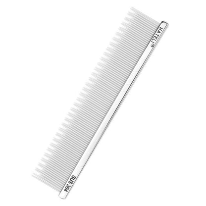 304 Stainless Steel Pet Grooming Comb, 22 Styles, By GAVPEPY image 9 - DPbrush4-13CM-ShortPin-V14.jpg