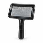 GAVPEPY Plastic Pet Slicker Brush, 2 Sizes and 5 Colors for Coat Brushing, Loose-Hair Removal and Routine Grooming, Sizes Small and Large, 5 Color Options, for At-Home Grooming for Dogs and Cats, Practical Construction Supports Everyday Pet Care