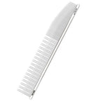 GAVPEPY 304 Stainless Steel Pet Grooming Comb for Detangling, Coat Finishing and Routine Grooming, Size 22 cm, 17 Style Options, for At-Home Grooming for Dogs and Cats, Smooth Stainless Steel Supports Routine Cleaning, Model DPBRUSH8