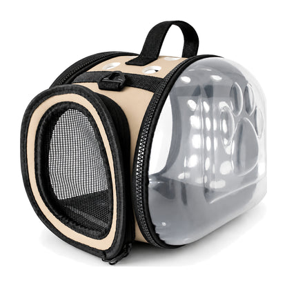 Soft-Sided Cat Travel Carrier, 6 Colors & 2 Sizes, By GAVPEPY image 8 - DPcarrier4-Beige-LARGE.jpg