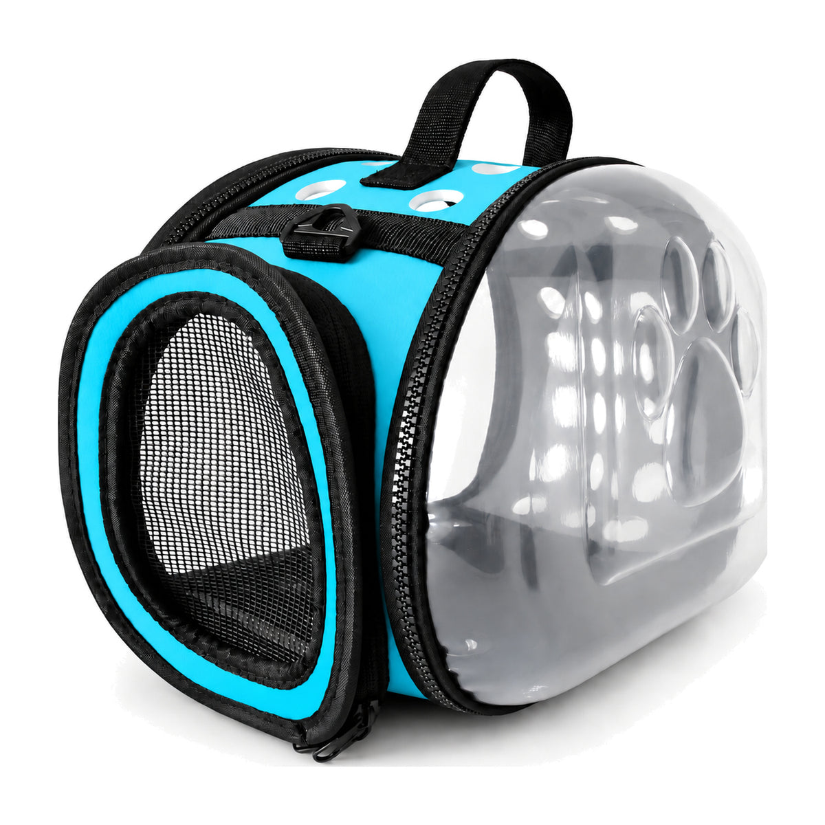 Soft-Sided Cat Travel Carrier, 6 Colors & 2 Sizes, By GAVPEPY image 10 - DPcarrier4-LakeBlue-LARGE.jpg