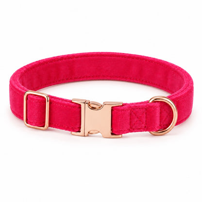 GAVPEPY Fabric Velvet-Look Dog Collar, Sizes 1-5 X 24-5-35 cm, 2-0 X 30-45 cm, 2-5 X 36-55 cm, Rose Pink, for neighborhood walks, park visits and daily dog wear; an adjustable neckwear option for supervised walks and everyday outings image 9 - DPcollar15-RosePink-2-0X30-45CM-CollarOnly.jpg