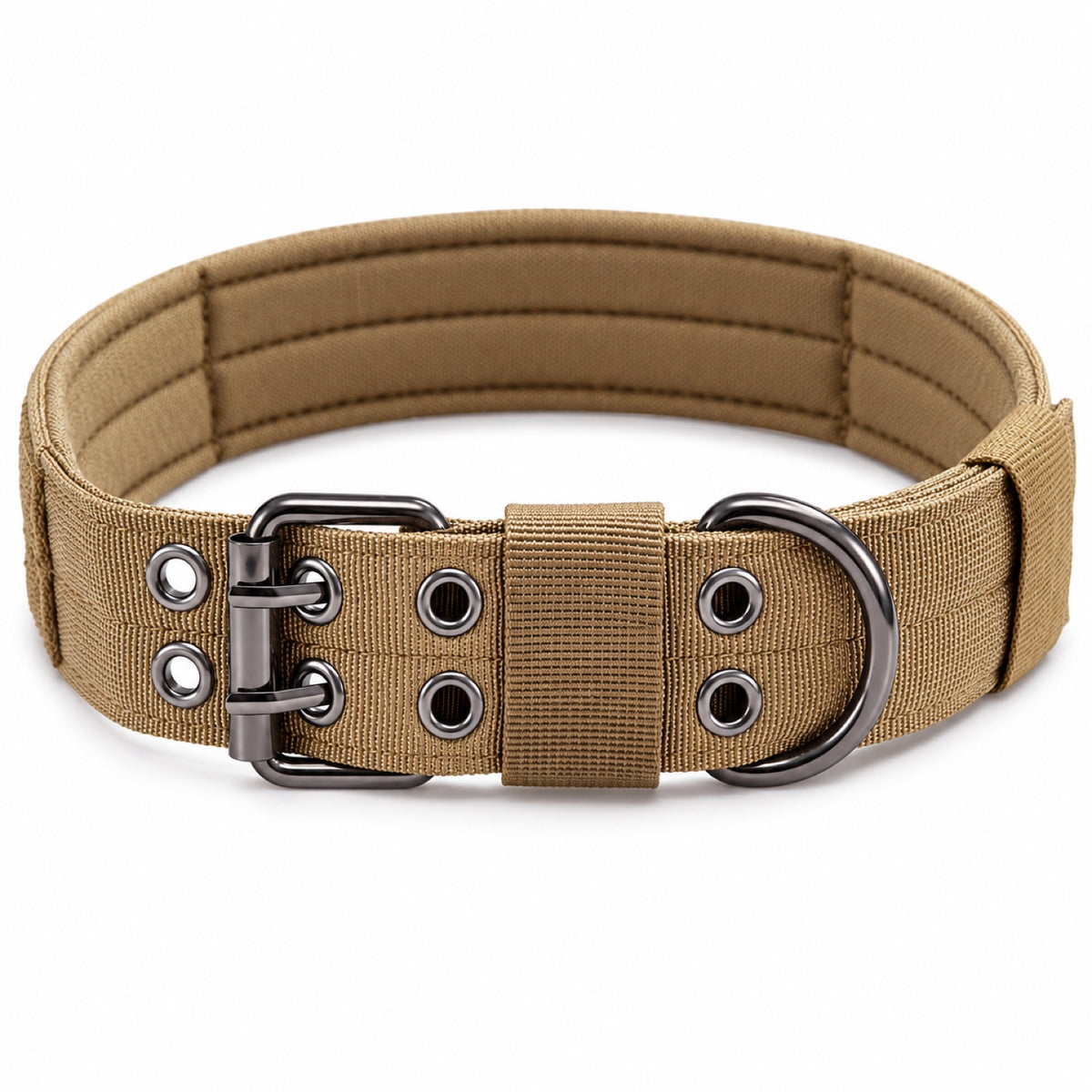 GAVPEPY Double-Layer Dog Collar, Sizes M, L, XL, 5 color or pattern options, for neighborhood walks, park visits and daily dog wear; an adjustable neckwear option for supervised walks and everyday outings image 8 - DPcollar17-NiColor-M-CollarOnly.jpg