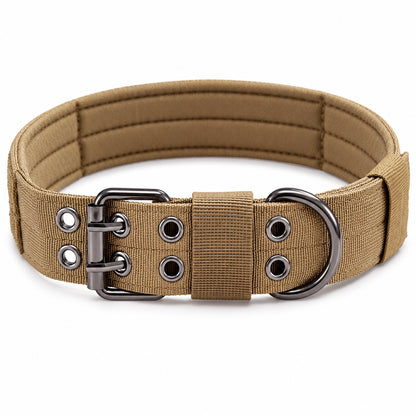 GAVPEPY Double-Layer Dog Collar, Sizes M, L, XL, 5 color or pattern options, for neighborhood walks, park visits and daily dog wear; an adjustable neckwear option for supervised walks and everyday outings image 8 - DPcollar17-NiColor-M-CollarOnly.jpg