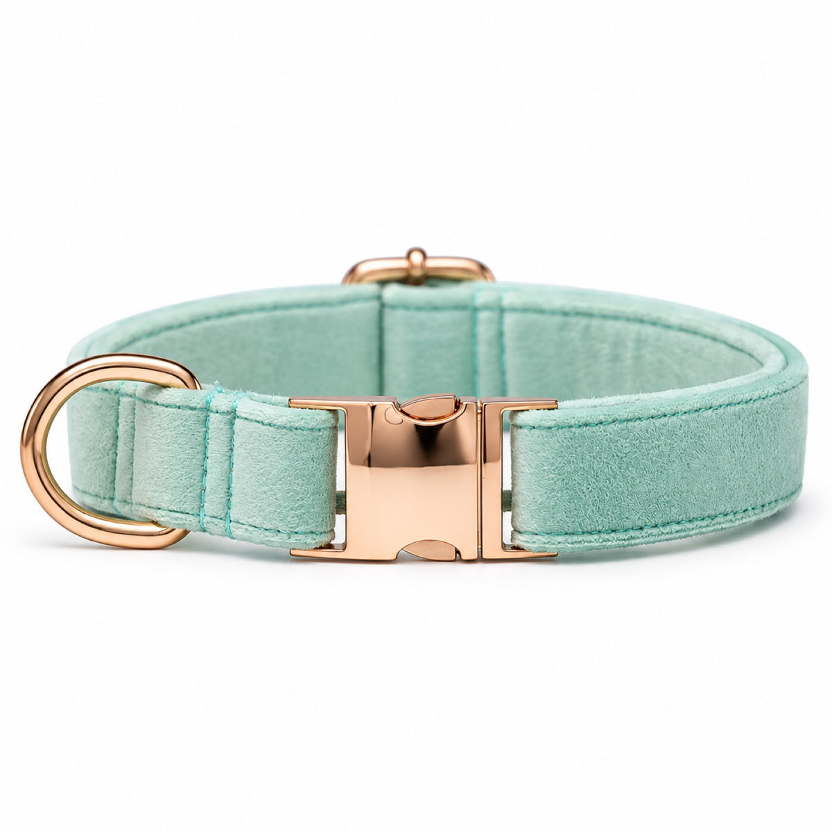 GAVPEPY Yarn Adjustable Fabric Dog Collar, Sizes XS, S, M, L, Coral Orange, Aqua Green, Corn Yellow, Apple Green, for neighborhood walks, park visits and daily dog wear; an adjustable neckwear option for supervised walks and everyday outings image 8 - DPcollar22-AquaGreen-XS-CollarOnly.jpg
