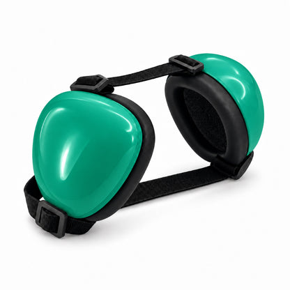 GAVPEPY ABS-Shell Adjustable Dog Ear Muffs, selected S, M and L sizes in Pink, Blue, Orange, Black, Red, Purple, White or Green, for covering canine ears during supervised noisy routines, home, travel, grooming and outdoor events image 26 - DPearmuff1-Green-L.jpg
