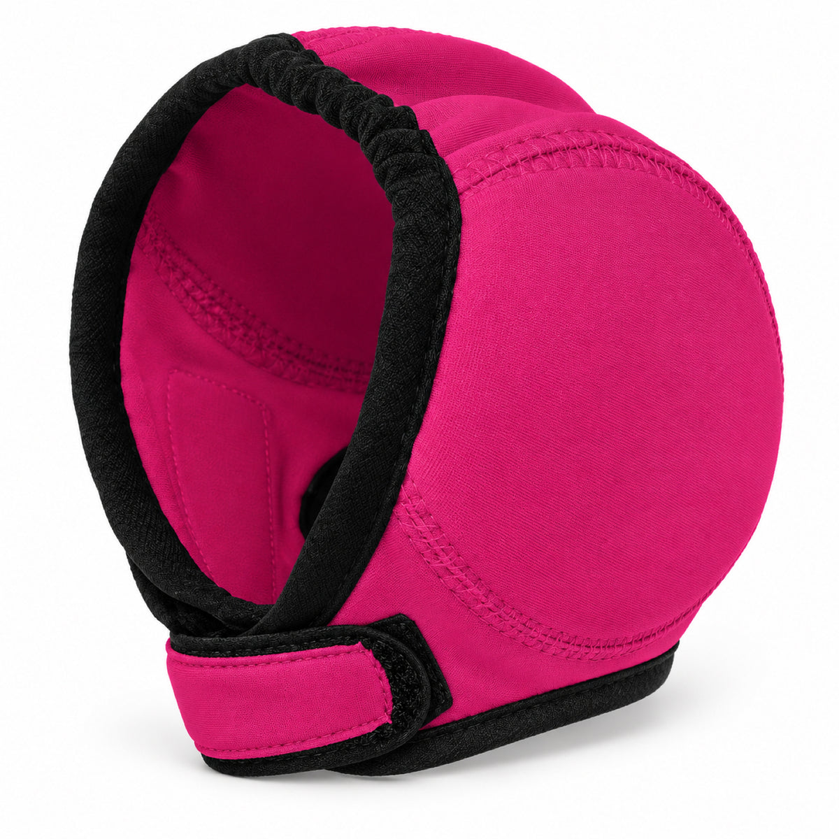 GAVPEPY Neoprene Dog Ear Cover Hood, Gray or Rose Red in S, M and L, for covering the ears during supervised baths and grooming routines, home wash stations, grooming appointments and routine pet care image 13 - DPearmuff14-RoseRed-L.jpg