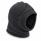 GAVPEPY Polyester Soft Dog Ear Hood, Gray or Purple in S, M, L and XL, for covering canine ears during supervised cold-weather and daily routines, walks, home, grooming and travel, a rounded soft hood, open face and extended lower edge provide the