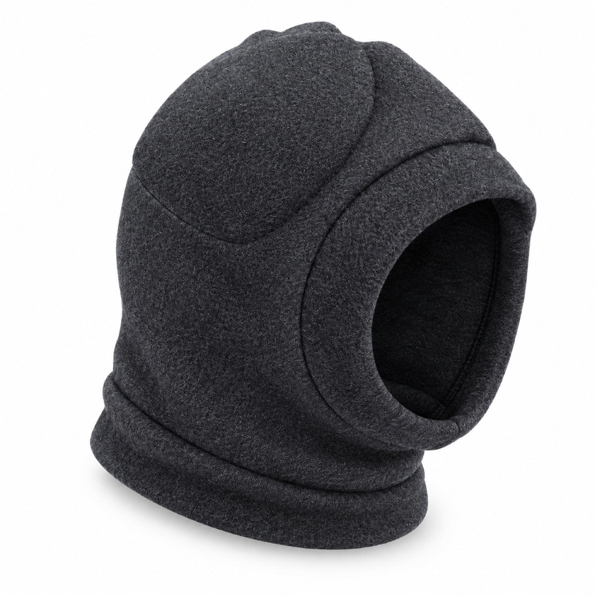 GAVPEPY Polyester Soft Dog Ear Hood, Gray or Purple in S, M, L and XL, for covering canine ears during supervised cold-weather and daily routines, walks, home, grooming and travel, a rounded soft hood, open face and extended lower edge provide the image 8 - DPearmuff22-Gray-S.jpg