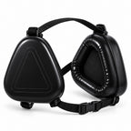 GAVPEPY ABS-Shell Triangular Dog Ear Muffs, Black or Camouflage exterior choices, for covering canine ears during loud surroundings and supervised outings, grooming appointments, outdoor events, travel and home celebrations