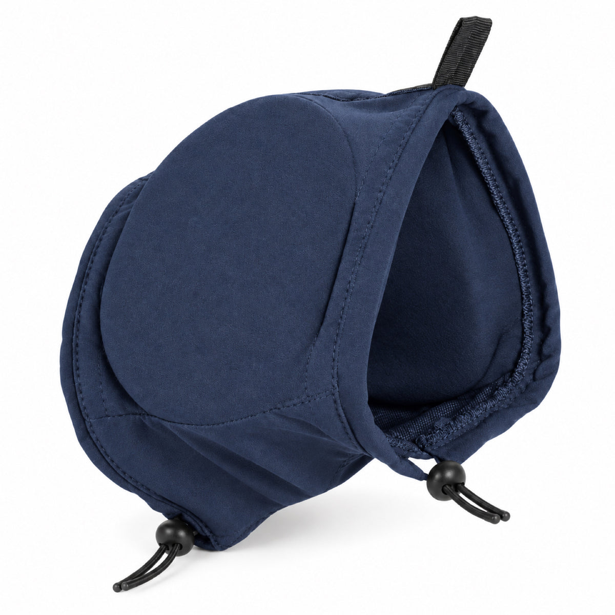 GAVPEPY Polyester Soft Dog Ear Cover Hood, Black or Blue in S, M, L and XL, for covering the ears during supervised noisy or breezy routines, home, grooming visits, travel and outdoor walks, a wraparound hood shape and top adjustment loop keep the image 15 - DPearmuff8-Blue-XL.jpg