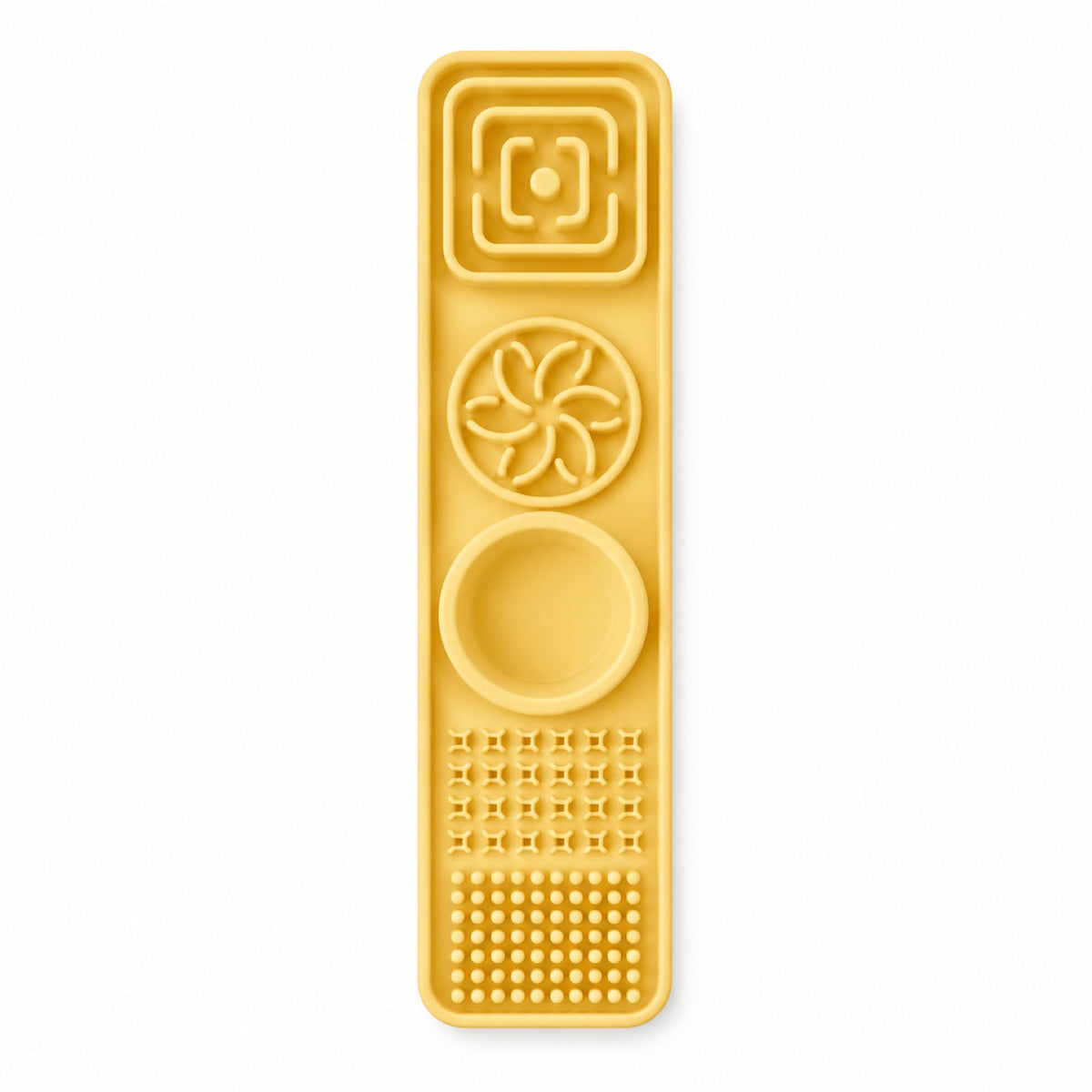 Suction Cup Silicone Pet Lick Mat & Slow Feeder, 2 Sizes, By GAVPEPY image 9 - DPlickmat1-GoslingYellow-30X8X2-5.jpg