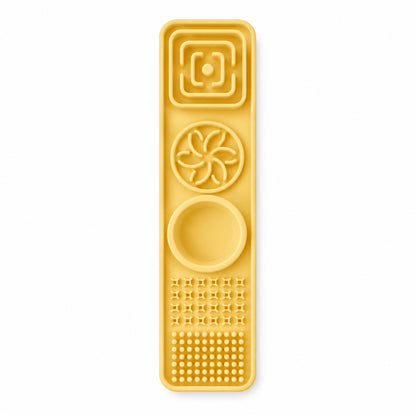 Suction Cup Silicone Pet Lick Mat & Slow Feeder, 2 Sizes, By GAVPEPY image 9 - DPlickmat1-GoslingYellow-30X8X2-5.jpg