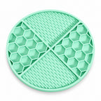 GAVPEPY Honeycomb Silicone Pet Lick Mat for Treat Spreading, Slow Licking and Supervised Enrichment, 7 Color Options, for Home Feeding Areas, Grooming Routines and Quiet-Time Activities, Slow-Feeding Layout Encourages a Measured Pace