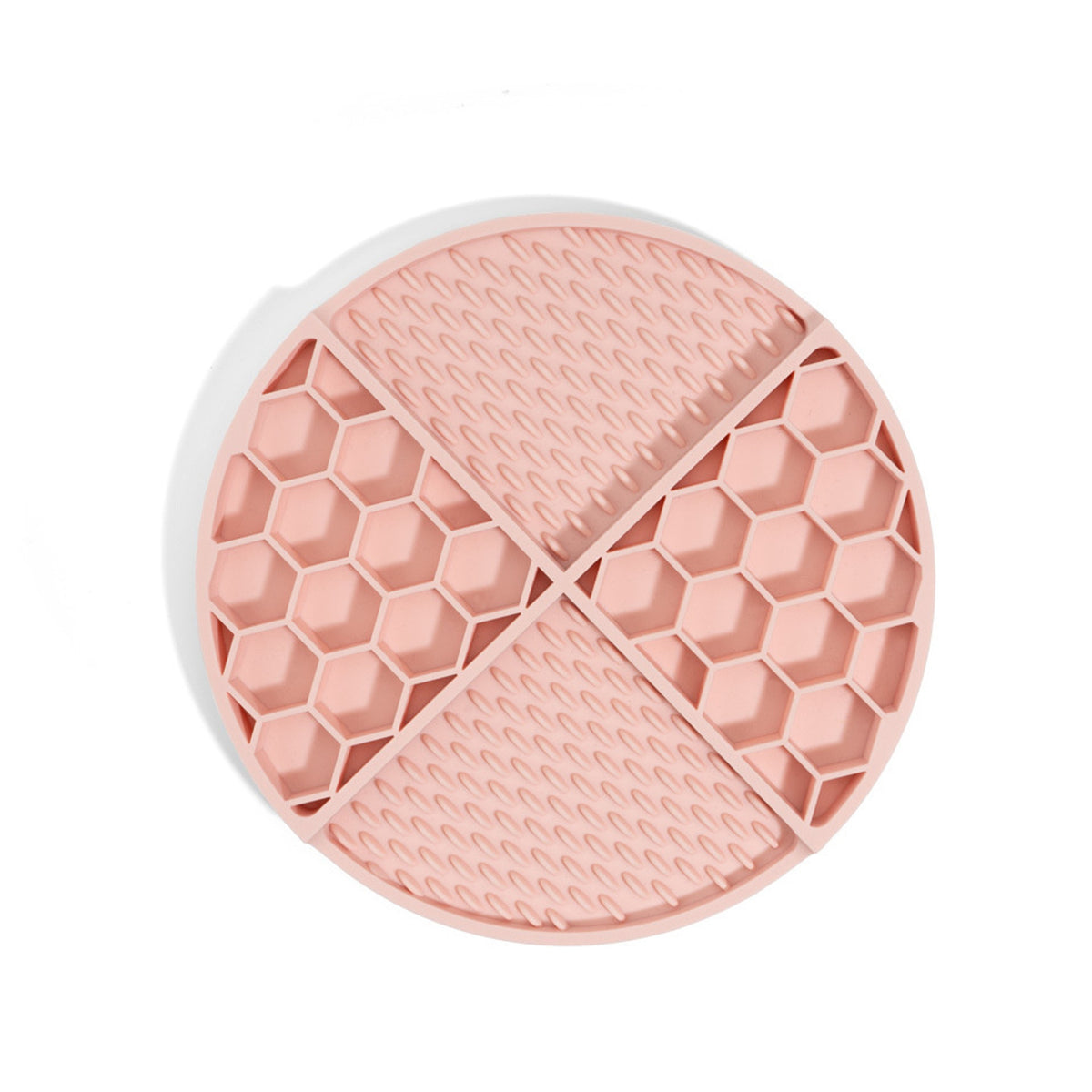 Honeycomb Silicone Pet Lick Mat, 7 Colors, By GAVPEPY image 4 - DPlickmat11-Pink.jpg