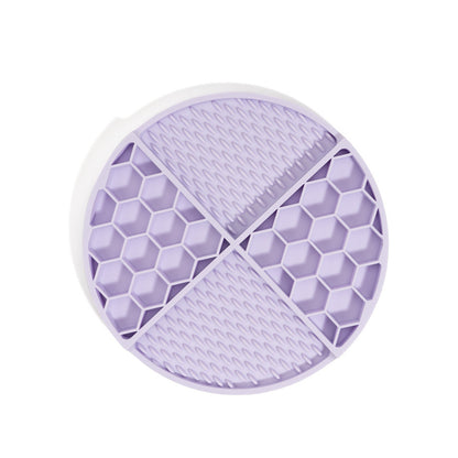 Honeycomb Silicone Pet Lick Mat, 7 Colors, By GAVPEPY image 3 - DPlickmat11-Purple.jpg