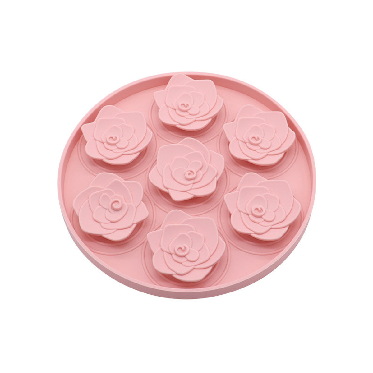 Rose Pattern Round Silicone Pet Lick Mat, 6 Colors, By GAVPEPY image 6 - DPlickmat12-Pink.jpg