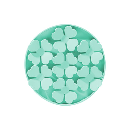 Petal Round Silicone Pet Lick Mat, 7 Colors, By GAVPEPY image 4 - DPlickmat16-EmeraldGreen.jpg