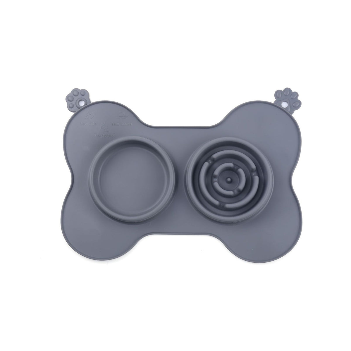 Suction Cup Silicone Pet Lick Mat, 3 Colors, By GAVPEPY image 3 - DPlickmat18-Gray.jpg