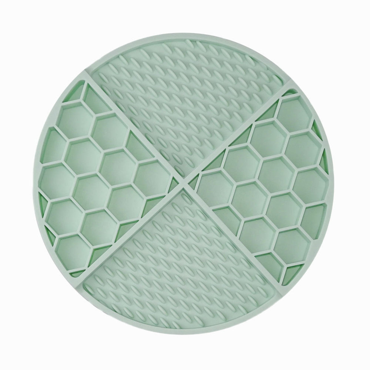 Honeycomb Silicone Pet Lick Mat, 14 Options, By GAVPEPY image 5 - DPlickmat21-BeanGreen.jpg