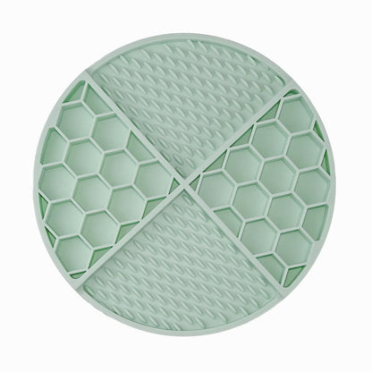 Honeycomb Silicone Pet Lick Mat, 14 Options, By GAVPEPY image 5 - DPlickmat21-BeanGreen.jpg