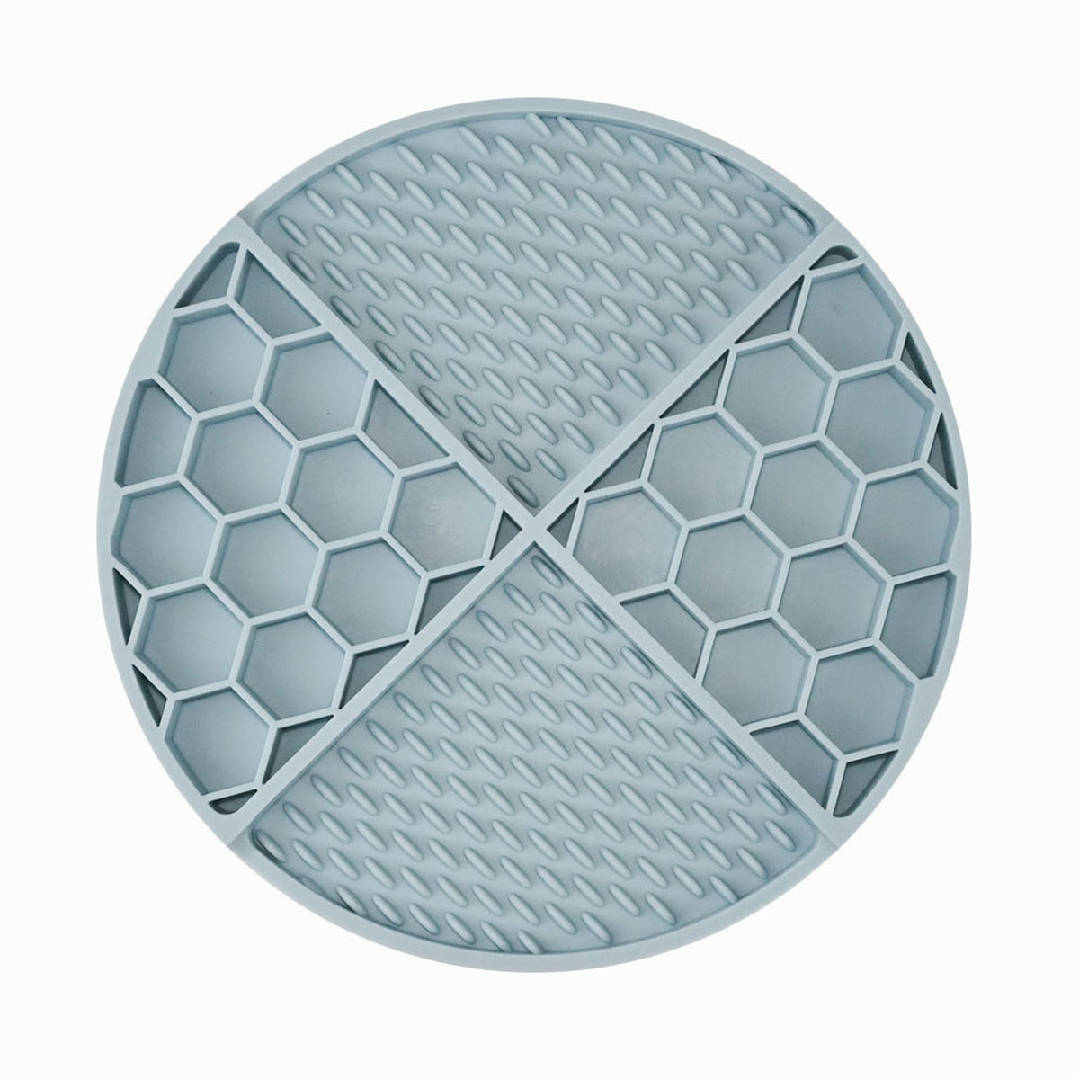 Honeycomb Silicone Pet Lick Mat, 14 Options, By GAVPEPY image 3 - DPlickmat21-IceBlue.jpg