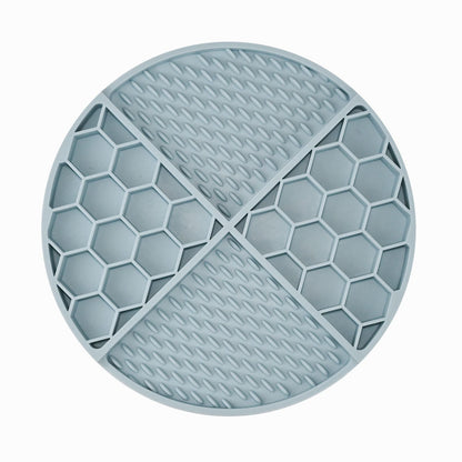 Honeycomb Silicone Pet Lick Mat, 14 Options, By GAVPEPY image 3 - DPlickmat21-IceBlue.jpg